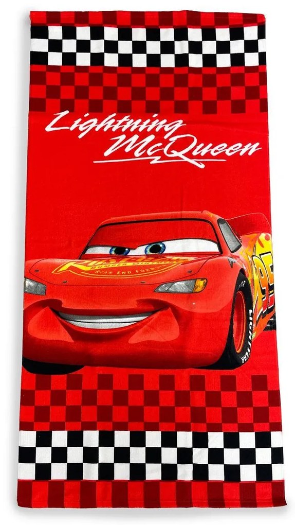 Πετσέτα Θαλάσσης Παιδική Microfiber 70x140εκ. Cars 21 Red Disney DimCol