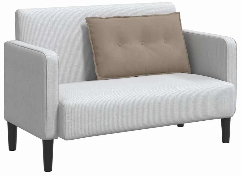 vidaXL Μαξιλάρι Πλάτης Taupe 80 x 50 cm Ύφασμα Μικροΐνας