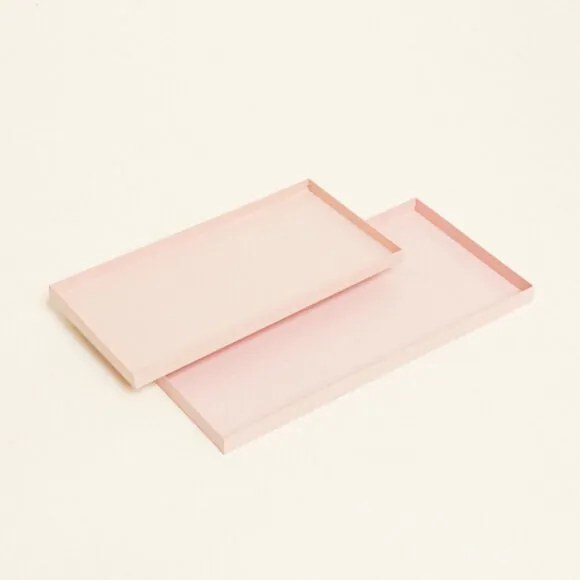 Beauty Home Μεταλλικοί Δίσκοι ΣΕΤ 2 ΤΜΧ 28 x 14 cm , 24 x 12 cm  ΠΡΑΣΙΝΟ ΕΥΚΑΛΥΠΤΟΥ