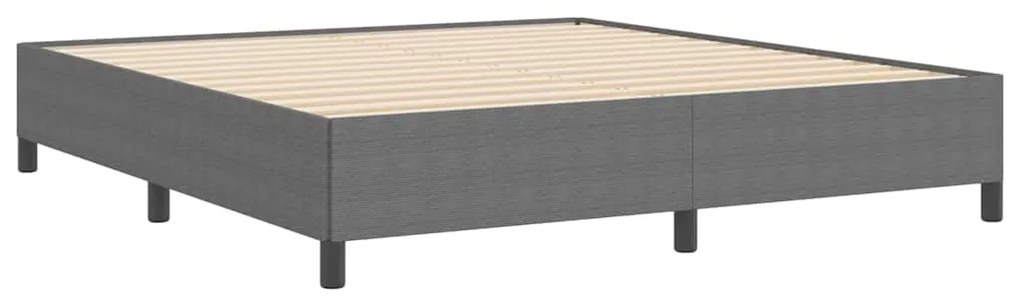 vidaXL Κρεβάτι με ελατήρια Ανοιχτό γκρι 180 x 200 cm Βελούδο