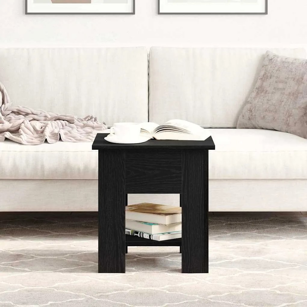 vidaXL Τραπεζάκι σαλονιού Μαύρη δρυς 40 x 40 x 42 cm