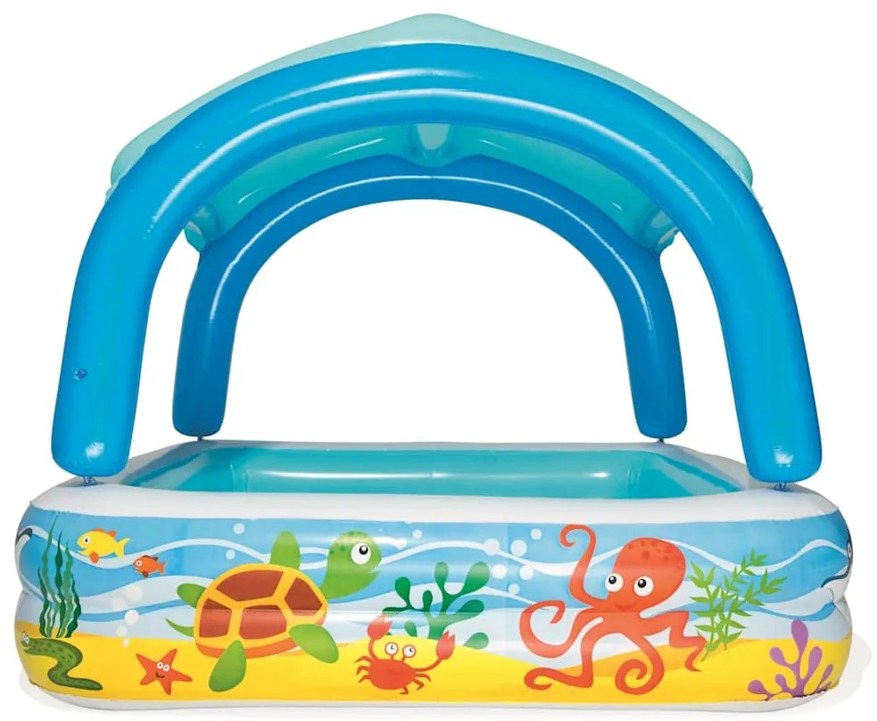 Bestway Πισίνα Παιδική με Σκίαστρο Μπλε 140 x 140 x 114 εκ. 52192