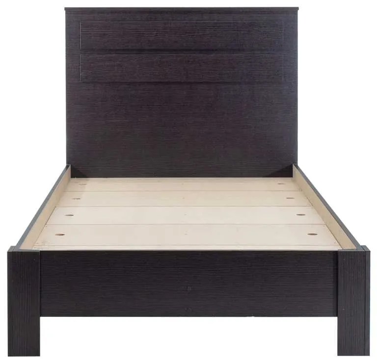 Κρεβάτι μονό OLYMPUS pakoworld σε χρώμα wenge 100x200εκ