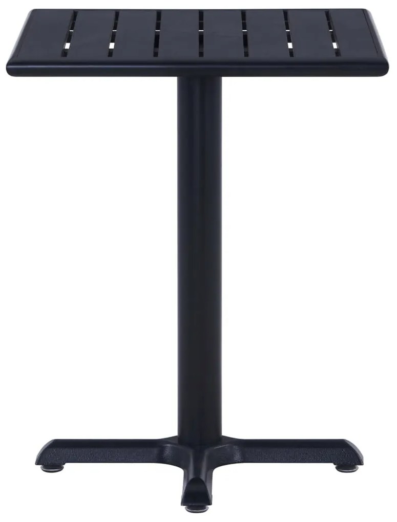 vidaXL Τραπέζι Κήπου Μαύρο 60 x 60 x 75 εκ.
