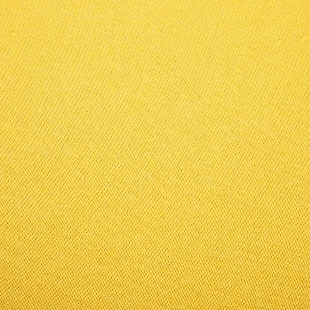 Πολυθρόνα Χωρίς Μπράτσα Κίτρινη Υφασμάτινη - Κίτρινο