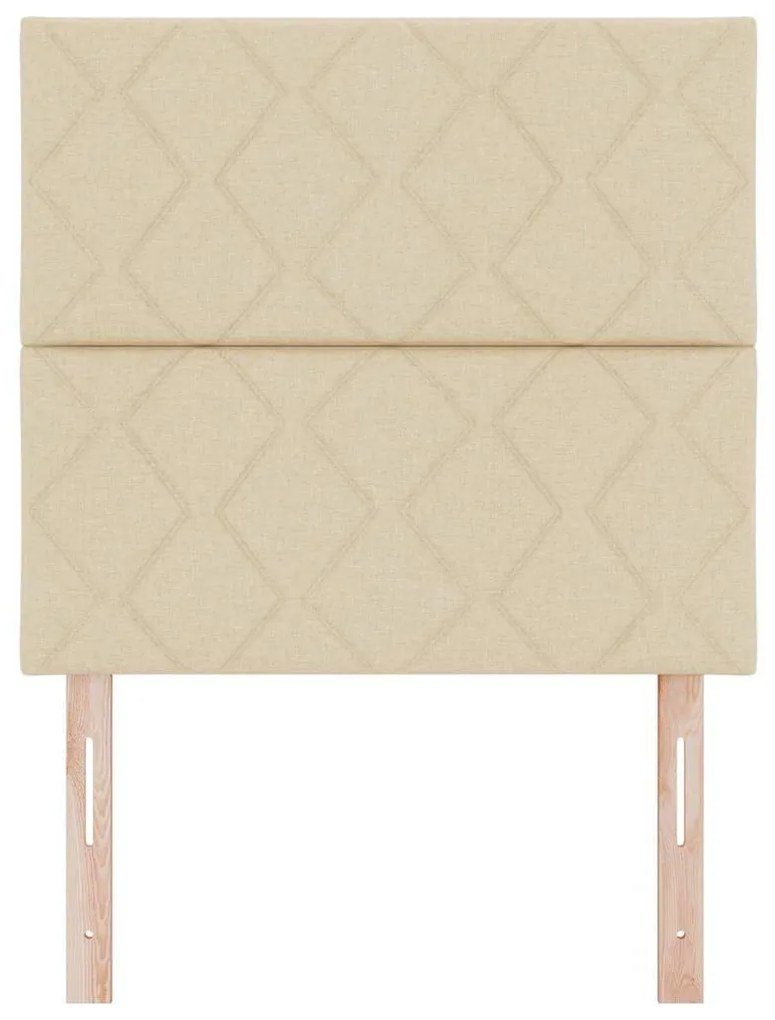 vidaXL Υφασμάτινο Κεφαλάρι Geometric με κεφαλάρι Κρεμ 90 cm ύφασμα