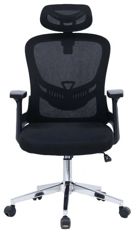 Καρέκλα γραφείου διευθυντή Ignatius mesh μαύρο 62x63x110 εκ.