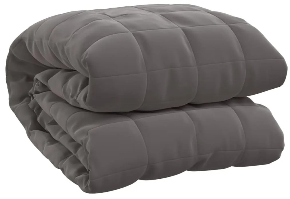 vidaXL Κουβέρτα Βαρύτητας Γκρι 152 x 203 εκ. 7 κ. Υφασμάτινη