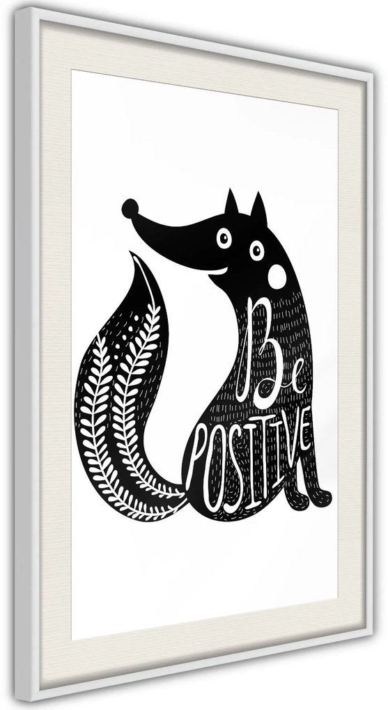 Αφίσα - Positive Fox - 20x30 - Χρυσό - Χωρίς πασπαρτού