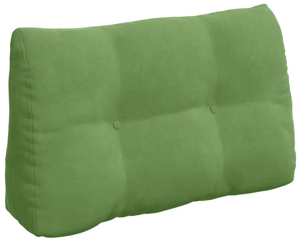 vidaXL Μαξιλάρι Πλάτης Ανοιχτό Πράσινο 80 x 24 x 50 εκ Βελούδο