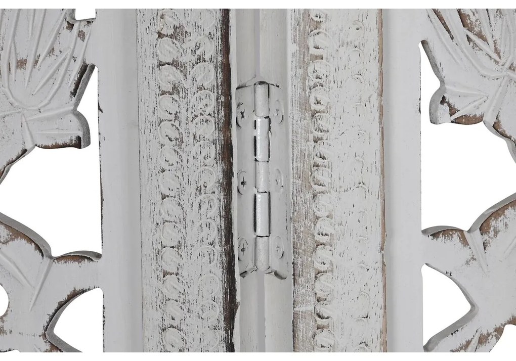 Παραβάν DKD Home Decor Λευκό Ξύλο από Μάνγκο Ξύλο MDF 150 x 2 x 180 cm