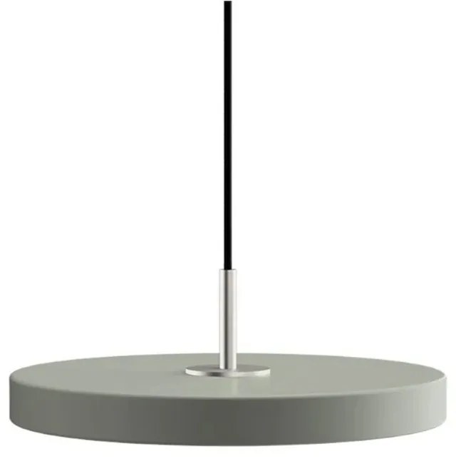 Φωτιστικό Οροφής Asteria Plus Mini Steel 2295C4174 Φ31x10.5cm Led 1200lm 18W 2400-3000k Nuance Olive Umage