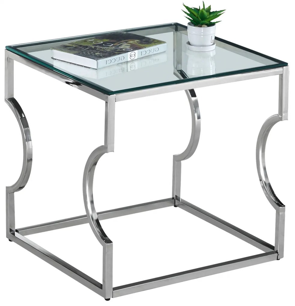 ΒΟΗΘΗΤΙΚΟ ΤΡΑΠΕΖΑΚΙ FB98616.01 ΜΕ ΓΥΑΛΙ ΚΑΙ ΒΑΣΗ ΧΡΩΜΙΟΥ 55X55X55 EK. 0532608