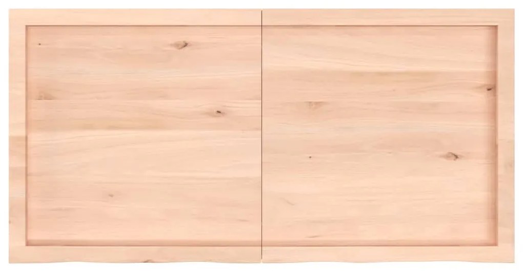vidaXL Πάγκος Μπάνιου 120x60x(2-4) εκ. από Ακατέργαστο Μασίφ Ξύλο