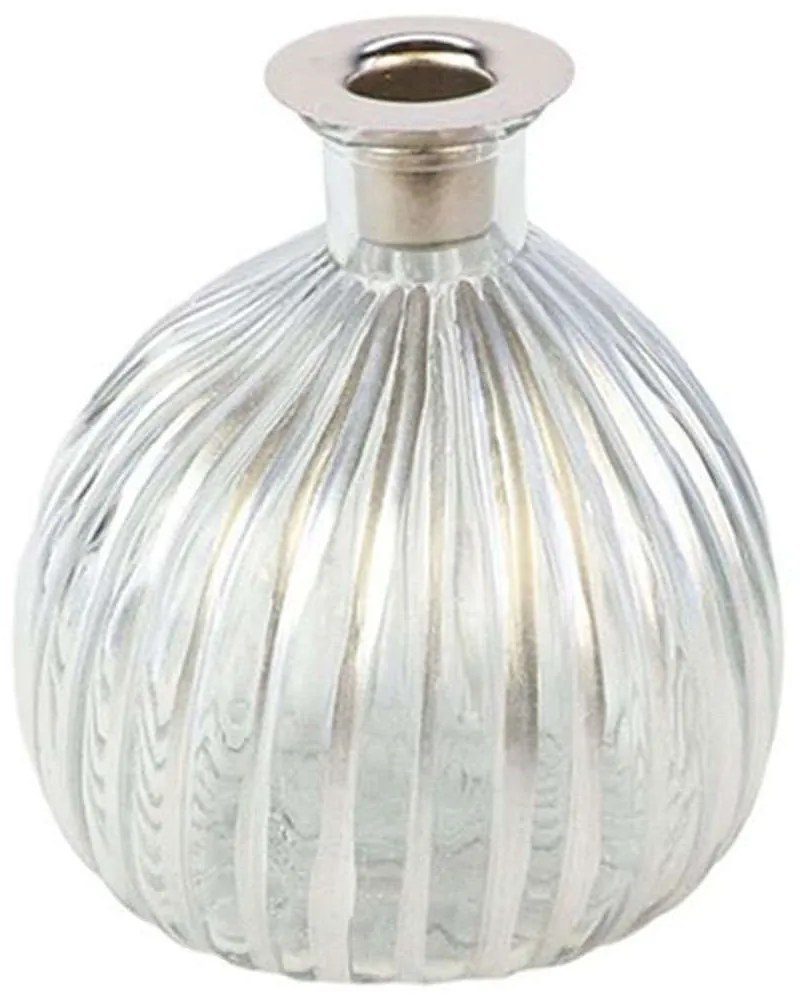 Κηροπήγιο - Βάζο 012.862124122 13x15cm Silver Glass