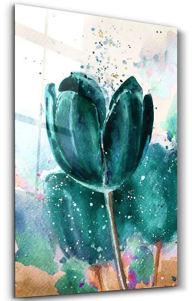 Πίνακας Γυάλινος 672BRS2135 70x110cm Multi Wallity Κάθετοι Glass