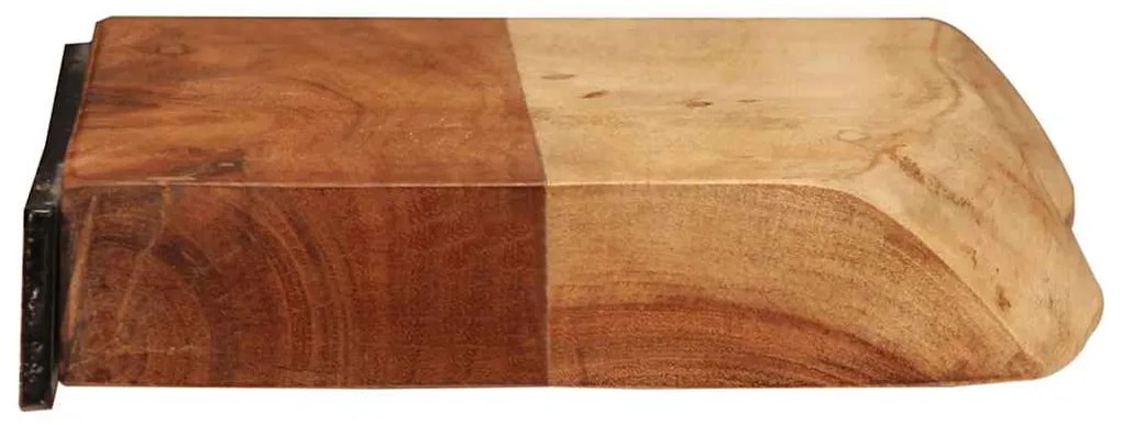 vidaXL Ράφια Τοίχου 2 τεμ. 40x20x3,5 εκ. από Μασίφ Ξύλο Ακακίας