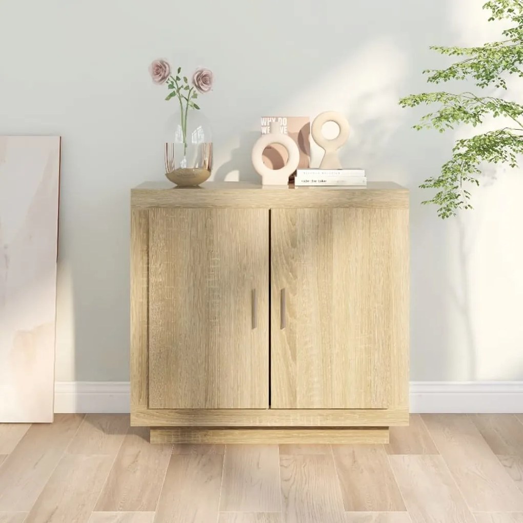 vidaXL Ντουλάπι Sonoma Δρυς 80 x 40 x 75 εκ. από Επεξεργασμένο Ξύλο