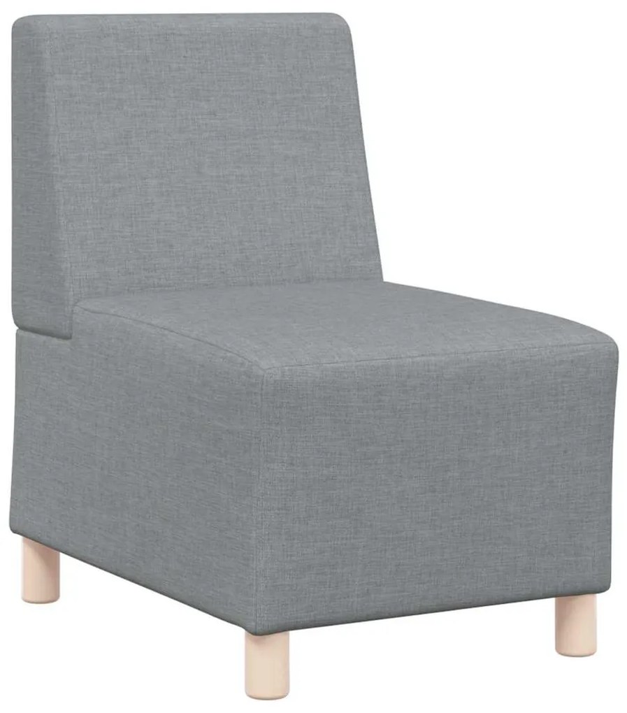 vidaXL Μοναδικός Καναπές χωρίς Χερούλια 2 pcs Ανοιχτό γκρι