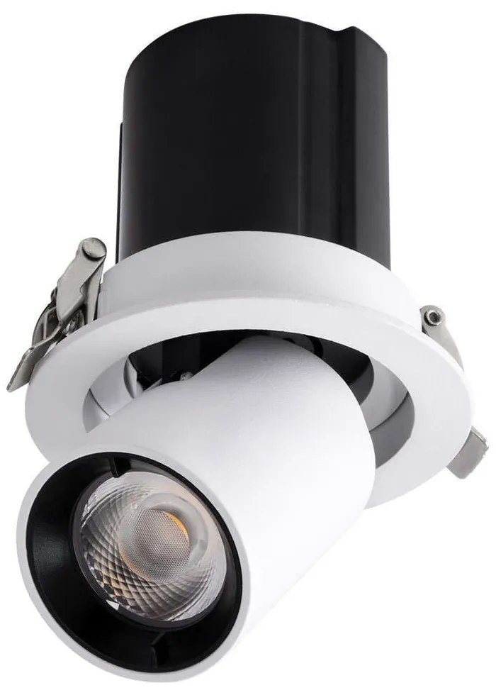 Φωτιστικό Οροφής - Σποτ Χωνευτό Virgo-S 60303 7W Led Φ9x9cm White-Black GloboStar