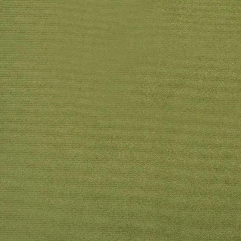 vidaXL Σκαμπό/Υποπόδιο Ανοιχτό Πράσινο 78 x 56 x 32 Βελούδινο