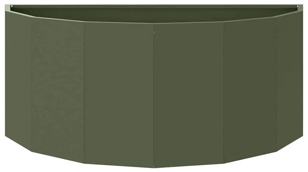 vidaXL Γλάστρα Ελιά Πράσινη 90 x 45 x 35 cm Ατσάλι