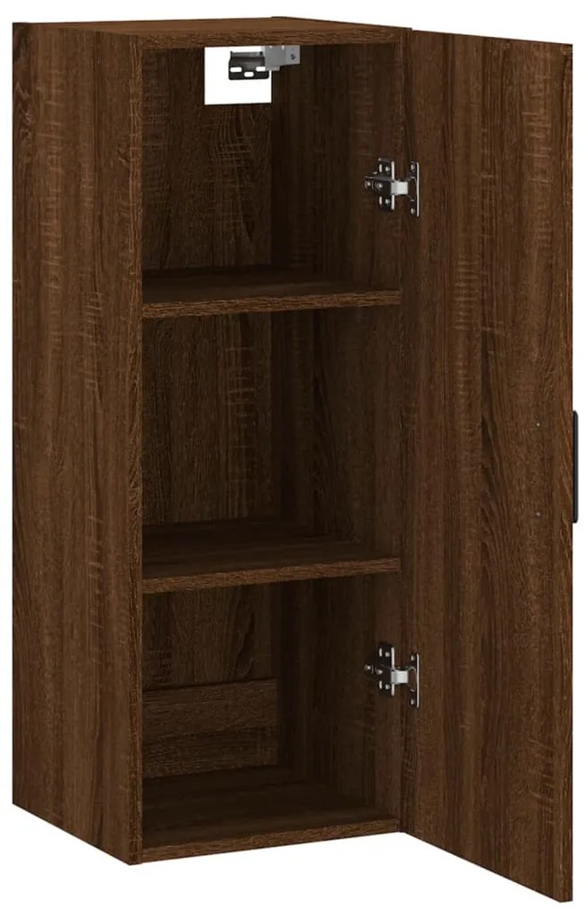 vidaXL Ντουλάπι Τοίχου Καφέ Δρυς 34,5 x 34 x 90 εκ.