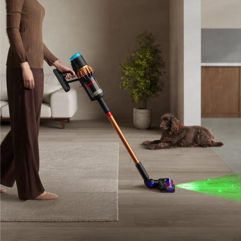 Σκούπα όρθια Dyson V16 Piston Animal 492963-01, 315AW, 900W, 1.3L, 70 λεπτά, CleanCompaktor™, Hyperdymium™, MyDyson™, HEPA, LCD, Μαύρο/Χαλκός