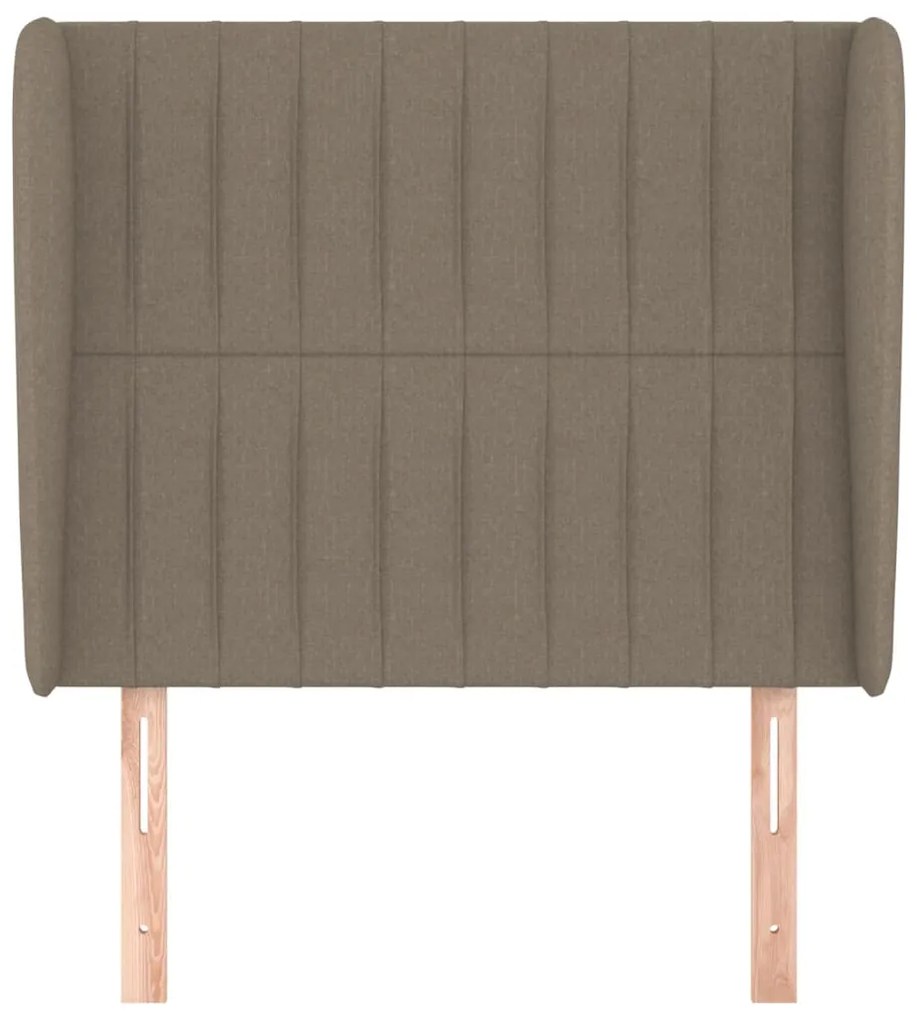 Κεφαλάρι με Πτερύγια Taupe 103x23x118/128 εκ. Υφασμάτινο 3118188