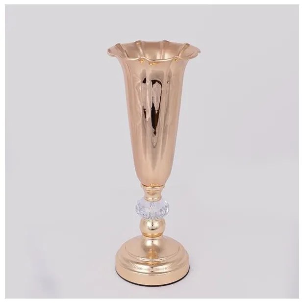 Βάζο Μεταλλικό Χρυσό H: 34cm 752-22066 Estheti-752-22066-Χρυσό 752-22066