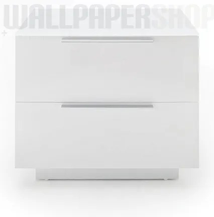 Κομοδίνο Λευκή Λάκα 50x40x40