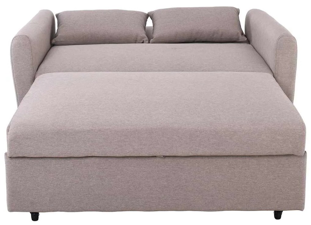 MOTTO Καναπές - Κρεβάτι Σαλονιού - Καθιστικού, Ύφασμα Cappuccino 140x86x86 / Κρεβ.118x189x45cm