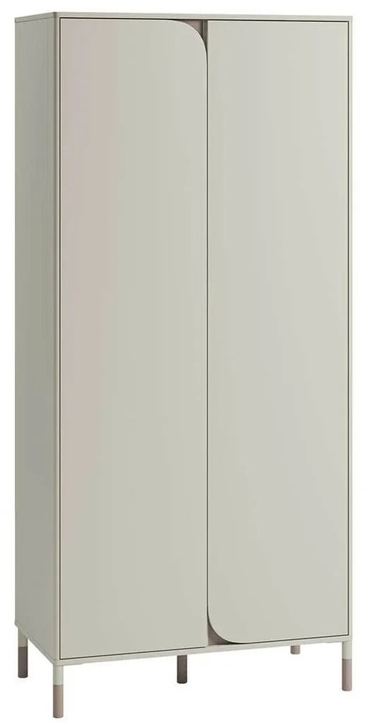 Ντουλάπα Fresno AR100, Beige, 201x92x50cm, Πόρτες ντουλάπας: Με μεντεσέδες