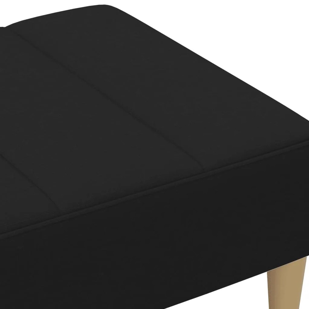vidaXL Υποπόδιο Μαύρο 77x55x31 εκ. Υφασμάτινο