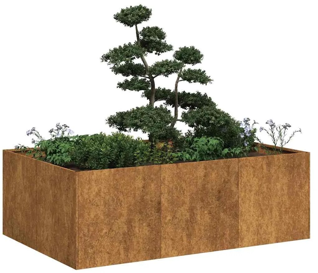 Ζαρντινιέρα 120x80x40 εκ. Ατσάλι Σκληρυθέν στον Αέρα