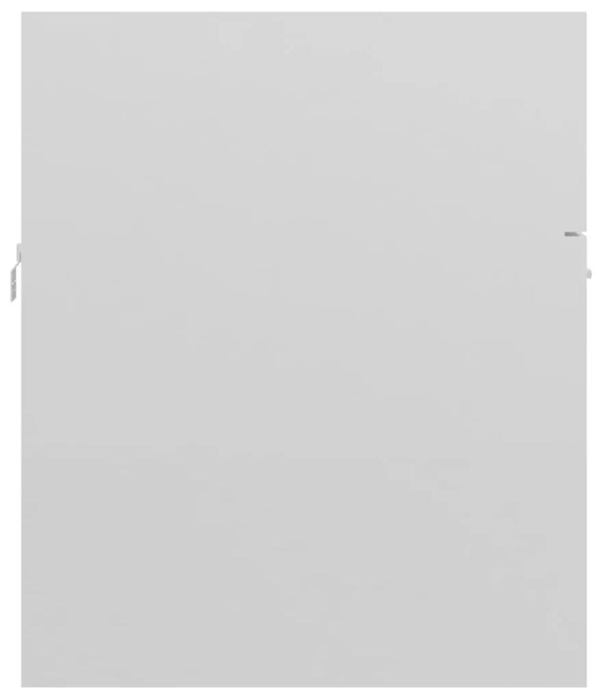 vidaXL Ντουλάπι Νιπτήρα Γυαλιστερό Λευκό 80x38,5x46 εκ. Μοριοσανίδα