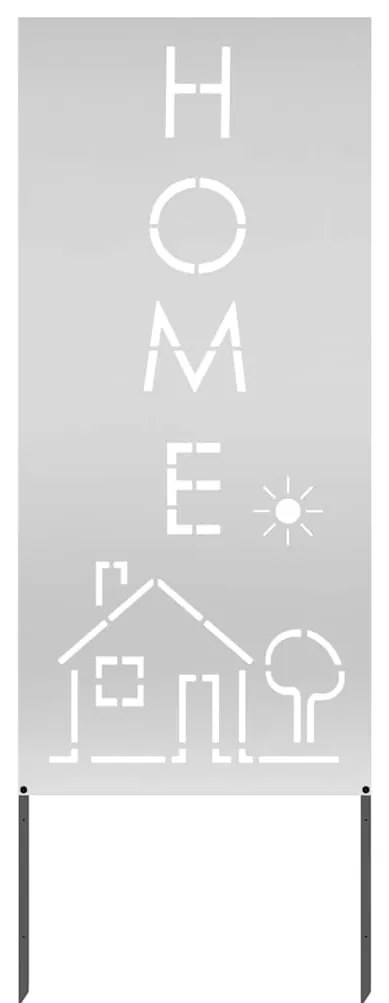 vidaXL Οθόνη Ιδιωτικότητας Κήπου Μαιανδρικό σχέδιο Ασημί 50 x 140 εκ