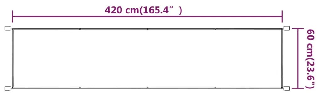 ΤΕΝΤΑ ΚΑΘΕΤΗ ΜΠΛΕ 60 X 420 ΕΚ. ΑΠΟ ΎΦΑΣΜΑ OXFORD 148446