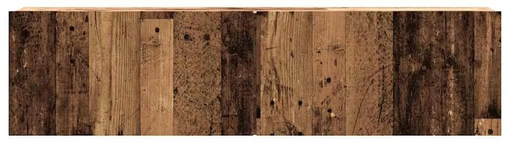 Ντουλάπι Τηλεόρασης Τοίχου Παλιό Ξύλο 120x30x30 εκ Επ. Ξύλο 856020