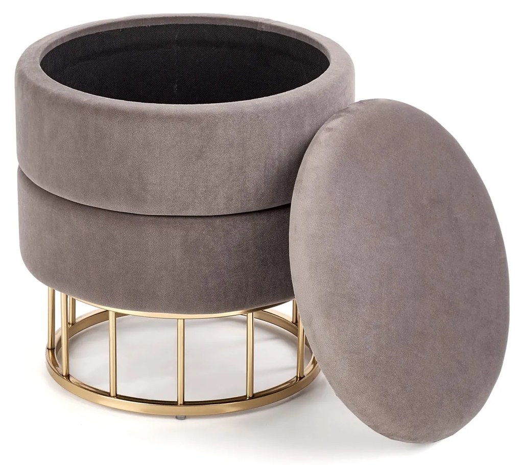 MINTY stool, color: grey DIOMMI V-CH-MINTY-PUFA-POPIEL