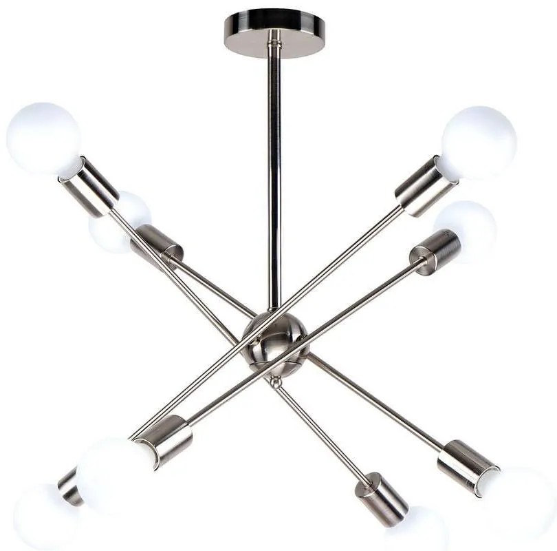 Φωτιστικό Οροφής Gwen 77-8096 75x75x57 Nickel Homelighting Μέταλλο