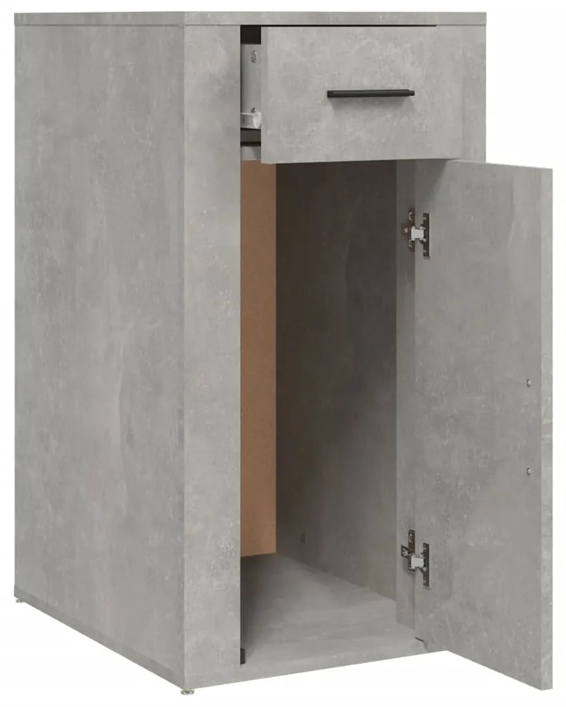 vidaXL Ντουλάπι Γραφείου Γκρι Σκυροδ. 40x49x75 εκ. Επεξεργασμένο Ξύλο