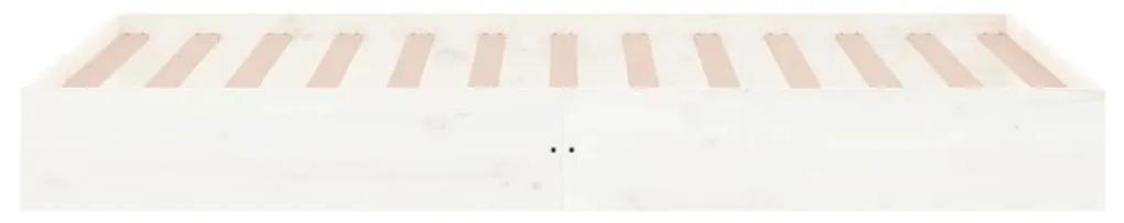 Πλαίσιο Κρεβατιού Λευκό 100 x 200 εκ. από Μασίφ Ξύλο - Λευκό