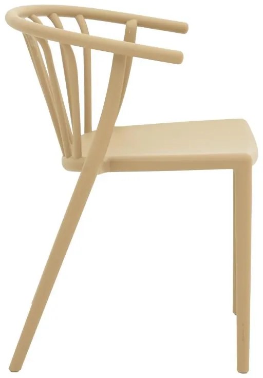 Καρέκλα - Πολυθρόνα Zelma pp σε cappucino απόχρωση 55x53x73 εκ. 55x53x73 εκ.