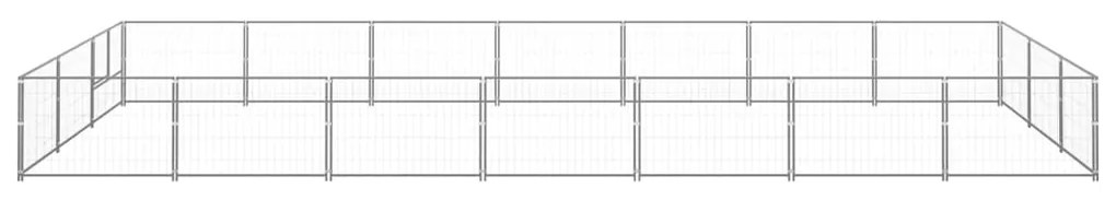 vidaXL Σπιτάκι Σκύλου Ασημί 21 μ² Ατσάλινο