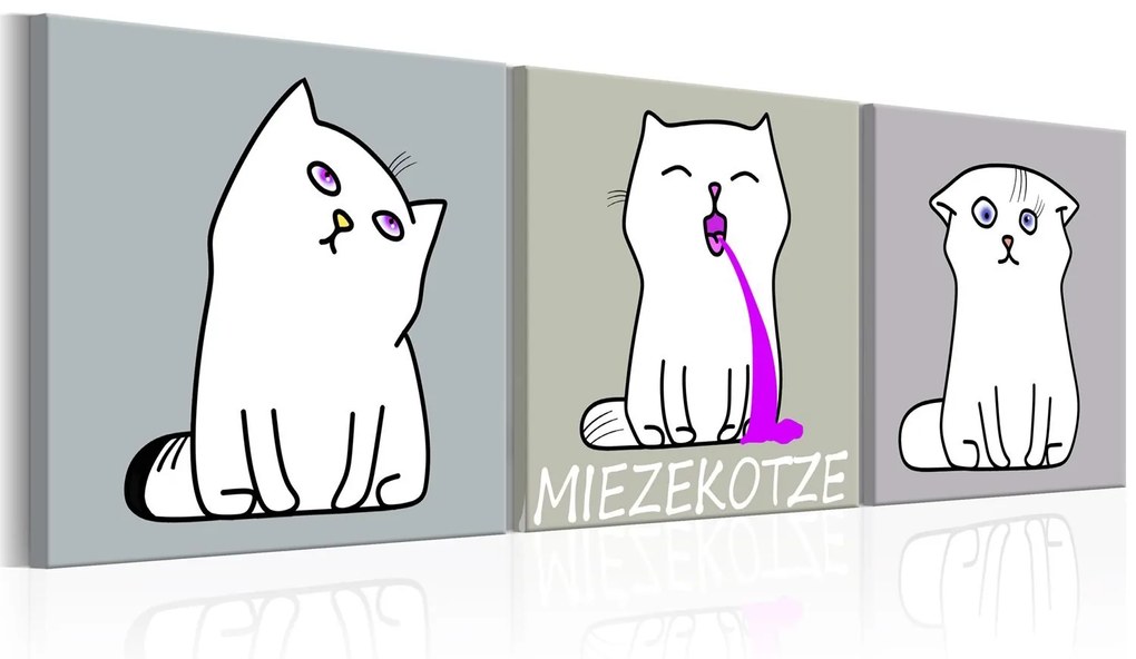 Πίνακας - Miezekotze: Cat Trio 120x40