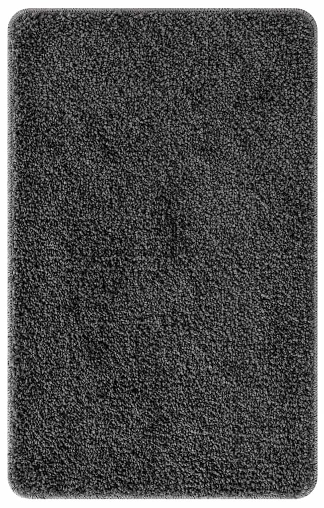 vidaXL Πατάκι μπάνιου 2 pcs Σκούρο γκρι 50 x 50 cm Πολυπροπυλένιο