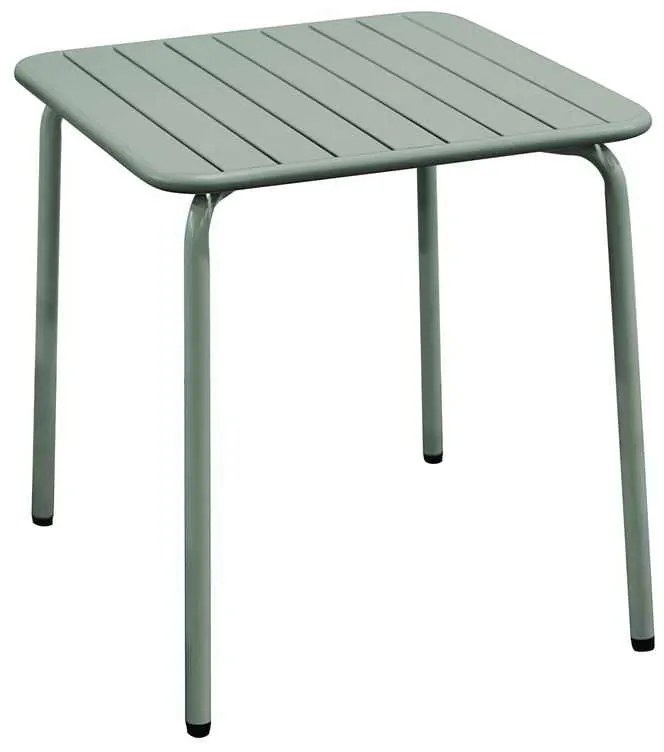 BRIO Slat Τραπέζι Κήπου - Βεράντας, Μέταλλο Βαφή Sandy Green 5635C 70x70x73cm