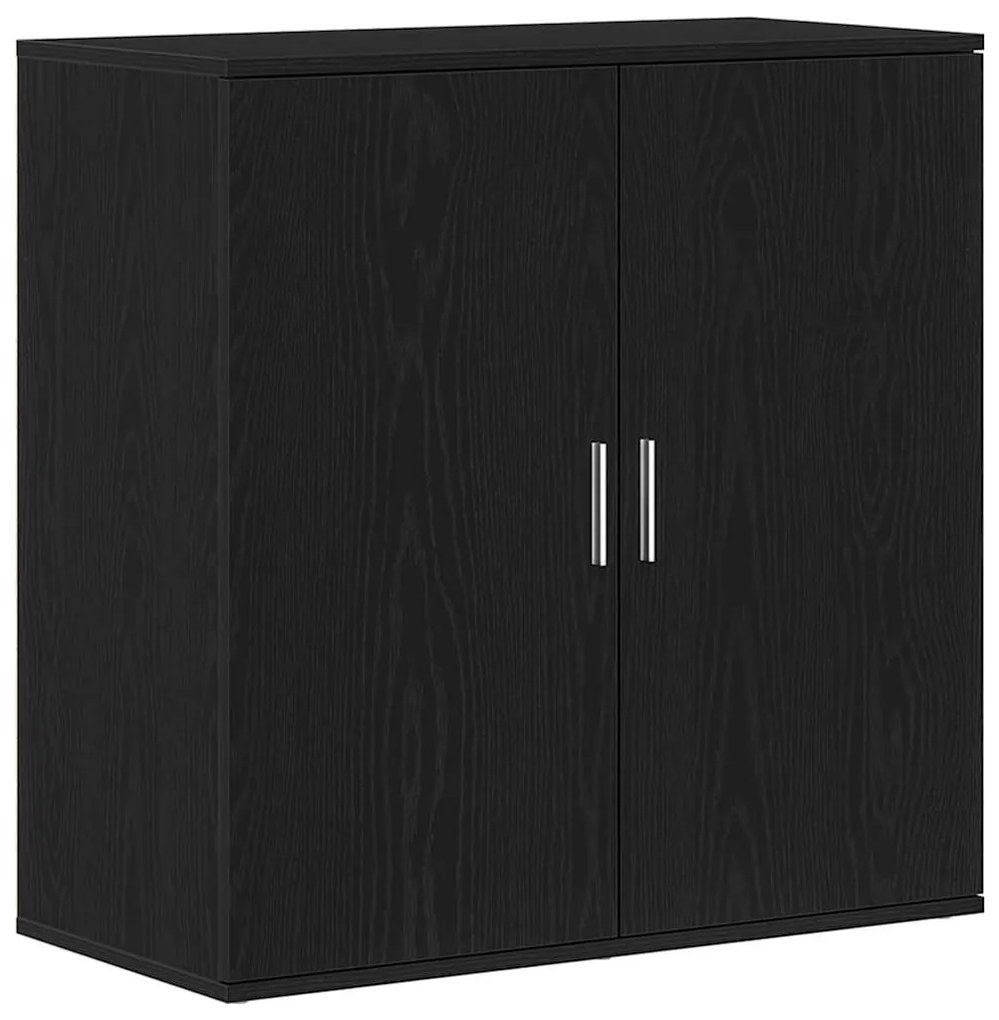 vidaXL Πλαϊνό γραφείο Μαύρη Οξυά 79 x 38 x 80 εκ. Επεξεργασμένο ξύλο