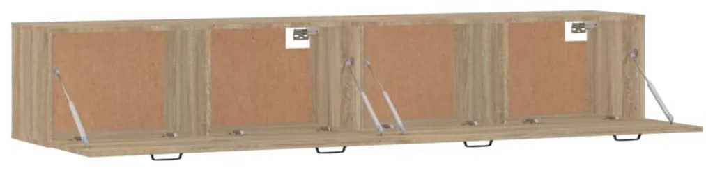 vidaXL Ντουλάπια Τοίχου 2 τεμ. Sonoma Δρυς 100x36,5x35 εκ. Επεξ. Ξύλο